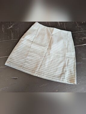John Galt Plaid Mini Skirt w/ Slits One Size Preppy School Girl Academia Y2K